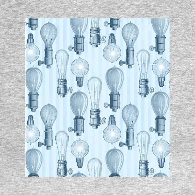 Vintage Light Bulbs in Blue by allthumbs